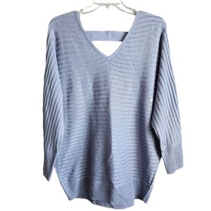 NY&CO Womens Oversized V-neck Sweater‎ Sz Large NWT